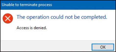 2. Error: Access Denied