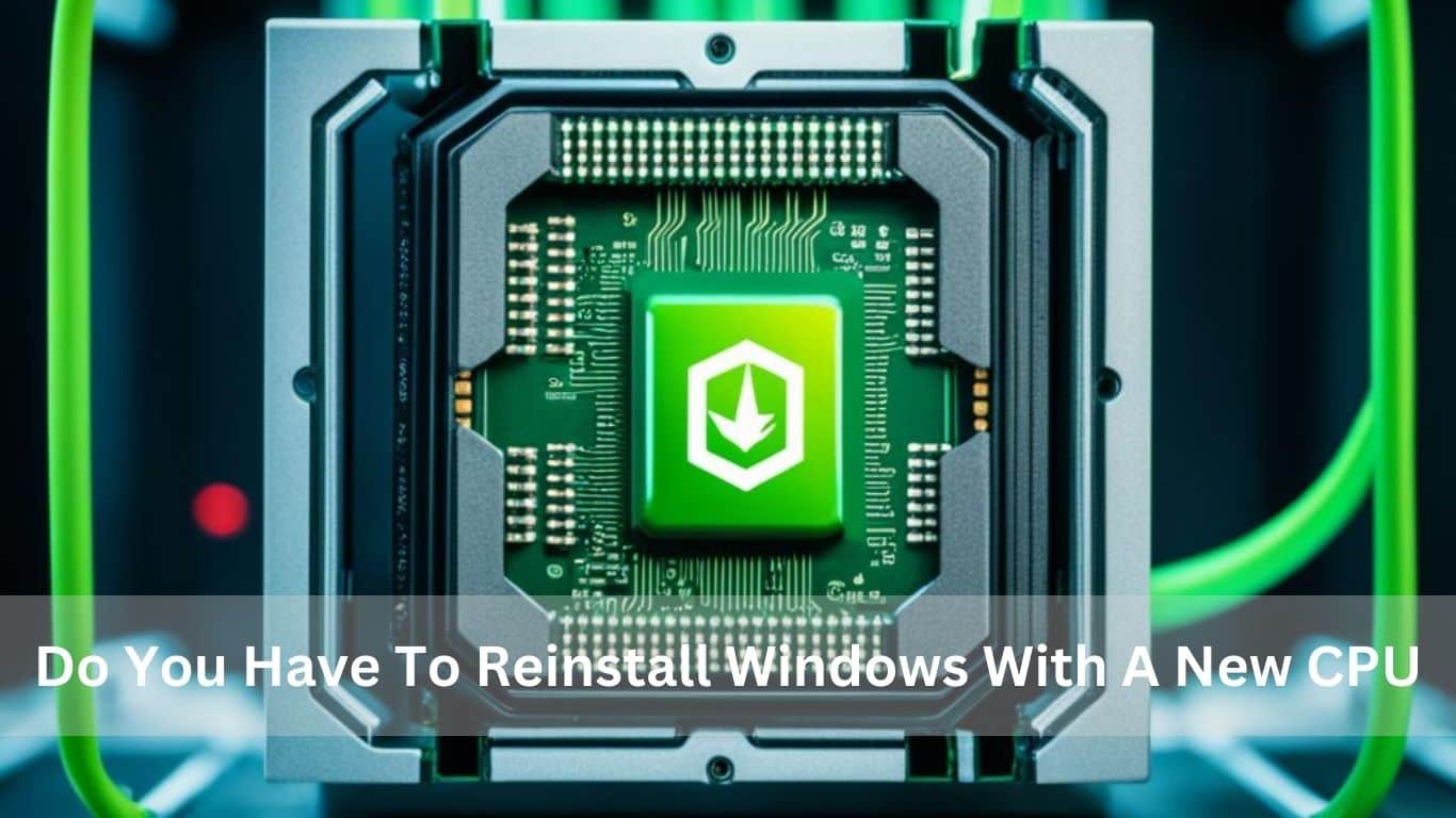 Do You Have To Reinstall Windows With A New CPU