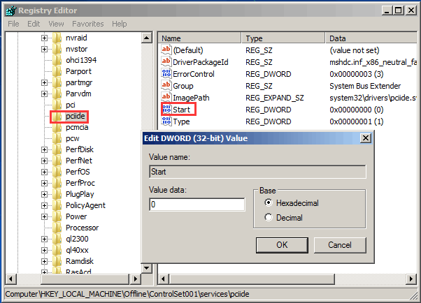 Method 3. Upgrade Motherboard and CPU without Reinstalling Windows By Modifying Registry Offline